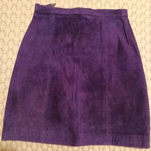 Vintage Made Exclusively for Jay Jacobs by Winlit Purple Lined Suede Mini